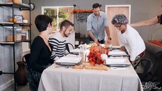 TRANSANGELS - Short-haired hottie Daisy Taylor comes home for Thanksgiving and She gets STUFFED
