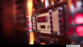 Shemale Werewolf Surprise - Sexy Transgender with HUGE Tits Makes Redhead Girl Swallow Cum