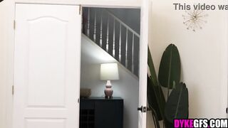 Lesbian stepdaughter caught masturbating by stepmom