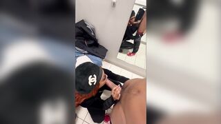 SHE TRIED TO KEEP QUIET WHILE GETTING FUCKED IN DRESSING ROOM ( PEOPLE WERE EVERYWHERE) OF: LIFE.ENT