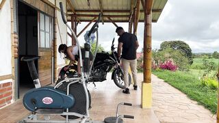 I seduce my brother-in-law (my sister's boyfriend) to teach me how to drive and we end up fucking