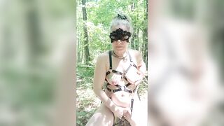 2025 05 30 Slave F in forest dogging uro and fellatio