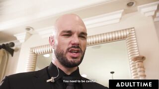 ADULT TIME - Horny T-Girls Kasey Kei And Kalli Grace Turn Hookup Into 3-Way WIth Straight Stud!