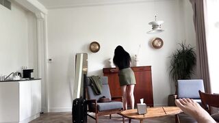 hot stepmom forgot to put on panties in bed