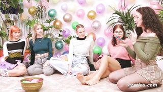 Ersties - Dare Ring Ep 1 of 4 - Tension Builds As 5 Amateur Babes Get To Know One Another