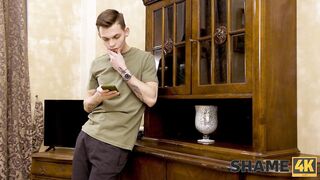 SHAME4K. Dude find the way how to fuck stepmoms mature friend for stealing