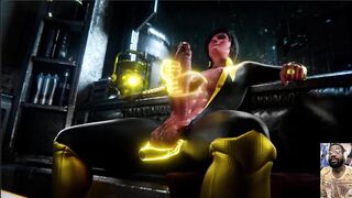 Large Cock Ass Ashe Sucks Her Own Futa Cock, Yellow Lantern Jerks Off Her Large Futa Cock