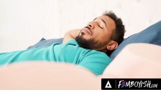 FEMBOYISH - Anal Hungry Rodrigo Amor Caught Cheating With Femboy Zacc Andrews Posing As His Wife