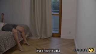 DADDY4K. Daddy took a vibrator out of a girlfriend’s pussy. Hot video with Anna De Ville