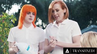 TRANSFIXED - Couple Jean Hollywood & Shiri Allwood Go WILD On Cis Masseuses During Vacation PART 1+2