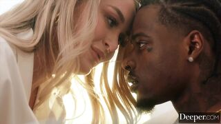 Deeper. Gorgeous Blonde Natalia Starr Rides His Monster BBC All Day