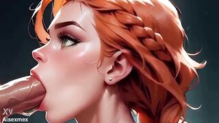 Fucking a hot blonde girl - Cartoon porn [AI generated]