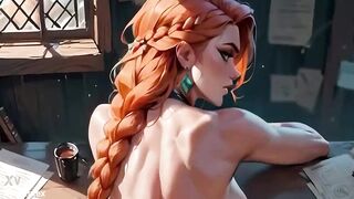 Fucking a hot blonde girl - Cartoon porn [AI generated]