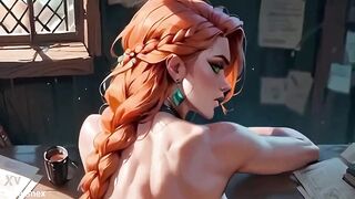 Fucking a hot blonde girl - Cartoon porn [AI generated]