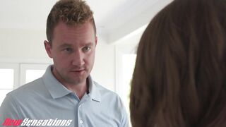 NewSensations - Big Tit Babysitter Penelope Kay Spreads Pussy Wide