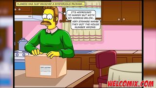 Sadomasochistic fuck with the square neighbor! The Simpsons porn comics!