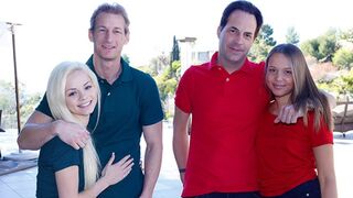 Summer Vacation Turns Taboo - Stepdads Eric and Tom Trade Stepdaughters for a Night of Passion