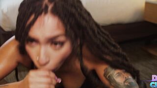 Cute Lightskin Ebony - Latina Teen Girl gets Her tight Pussy Fucked & filled with BBC