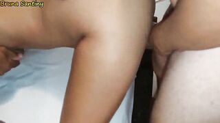 Cuckold films his slutty wife giving it to the black guy