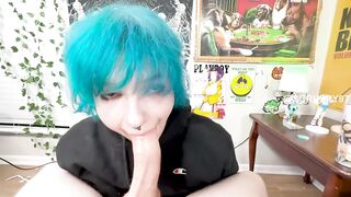 Emo Girl With Huge Tits Give Sloppy Head and Tittyfuck