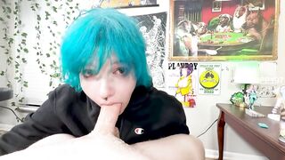 Emo Girl With Huge Tits Give Sloppy Head and Tittyfuck