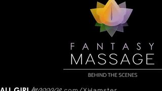 AllGirlMassage Ashley Adams & Serena Blair BTS!