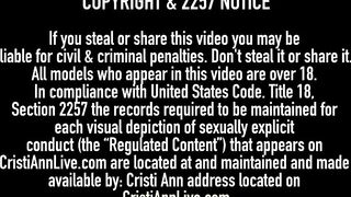 Asian Latina Cristi Ann Stuffs Her Muff With Angelina Castro