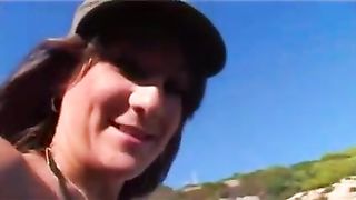 A Lesbian Threesome On The Beach