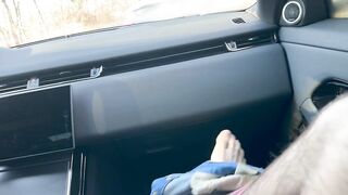 I let husband's friend creampie me during sneaky car hook-up / Public cheating
