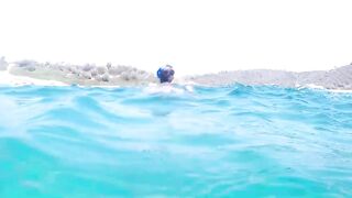 Underwater moments with hot views of my big natural tits and hot pussy