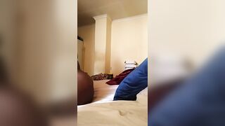 Horny Black SSBBW Stepmom Masturbating and Teasing with Her Sexy Fat Curvy Body
