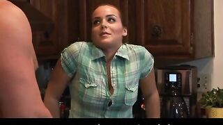 stepmom & stepdad Got a Babysitter So They Could Fuck