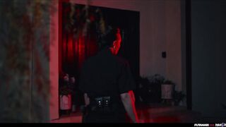 Police Officer Break Into Alien Futa House - Sex Craving Parasites Turns Hot Girls into Shemale