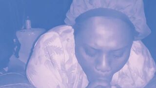 Woke up hubby up to suck his dick until he came in my mouth ????