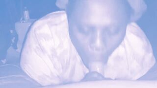 Woke up hubby up to suck his dick until he came in my mouth ????