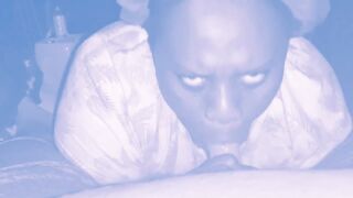 Woke up hubby up to suck his dick until he came in my mouth ????