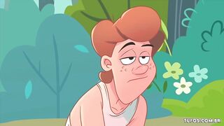 Peeing behind the bush - The Caipiras Movie, porn cartoon!