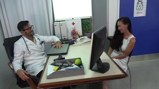 Doctor with huge cock seduces busty patient latina with big ass