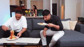 Luna Roulette's saucy payback turns into a spicy Italian threesome (FULL)