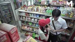 ModelMedia Asia - Promiscuous Mart - Sex at work with the clerk