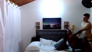 My girlfriend asks me to fuck her on all fours until I cum inside her
