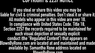 Horny Hottie Samantha Rone Cums For Lesbian Nympho Lily Cade