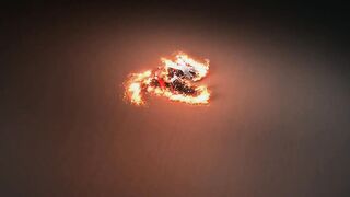 Red spanks the hell out of her new slaves ass