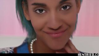 Ebony Black Girl Solo Dildo Fucking - Real Life Hentai Bdsm Creampie with Capri Lmonde