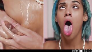 Ebony Black Girl Solo Dildo Fucking - Real Life Hentai Bdsm Creampie with Capri Lmonde