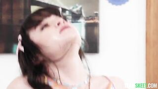Remi raw gets hard anal fuck in the couch