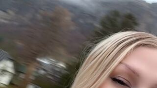 Pretty BLONDE SMOKES Outdoors - @OgYennefer