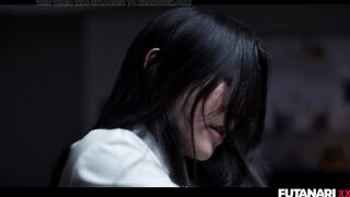Shemale Scientist Gets Lab Infection and Grows Futa Cock - Asian Trans Fucks All Natural Russian Girl Creampie