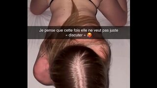 French Cheat Snap - Petite blonde cheats on her boyfriend with his best friend!!