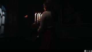 Vampire Seduction in Old Gothic Manor - Nerdy Girl Gets Mesmerized by Century Old Sexy Blonde Owner